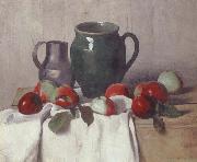 Felix Vallotton Still life with Jug and Apples Germany oil painting artist
